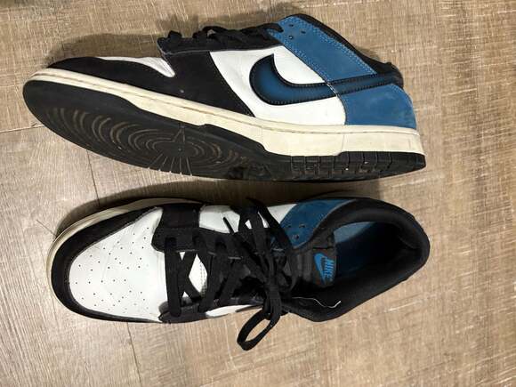 Nike Dunk Low Airbrush Industrial Blue FD6923-100 - Picture 2 of 6